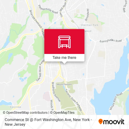 Commerce St @ Fort Washington Ave map