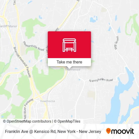 Franklin Ave @ Kensico Rd map