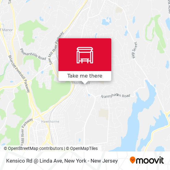 Kensico Rd @ Linda Ave map