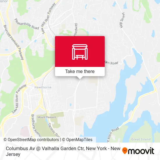 Columbus Av @ Valhalla Garden Ctr map