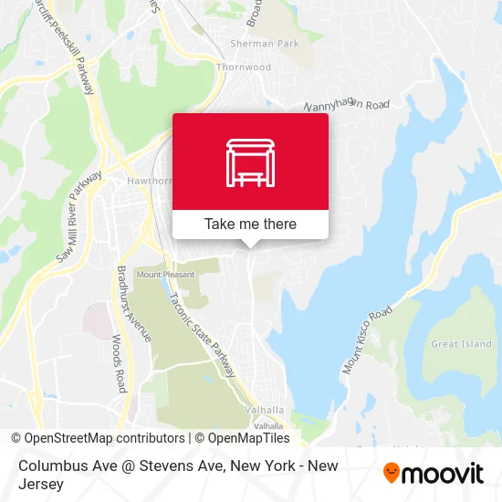 Columbus Ave @ Stevens Ave map