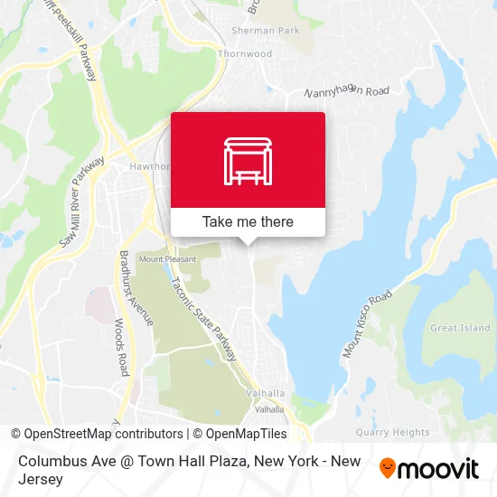 Columbus Ave @ Town Hall Plaza map