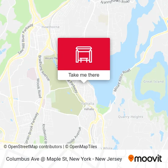 Columbus Ave @ Maple St map