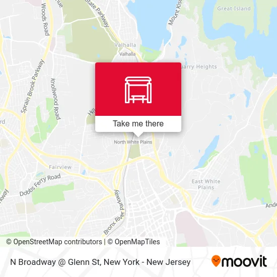 N Broadway @ Glenn St map