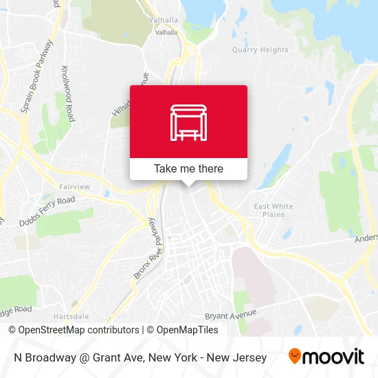 N Broadway @ Grant Ave map