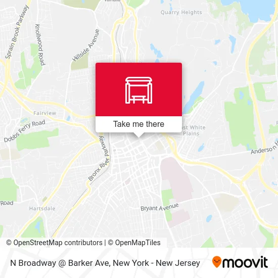 N Broadway @ Barker Ave map