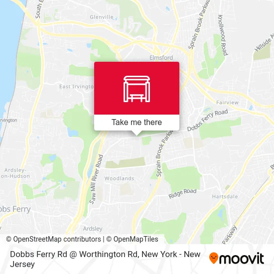 Dobbs Ferry Rd @ Worthington Rd map