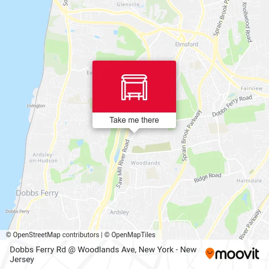 Dobbs Ferry Rd @ Woodlands Ave map