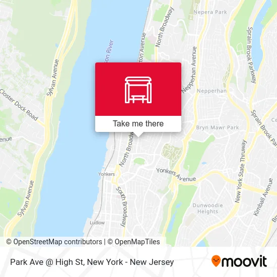 Park Ave @ High St map