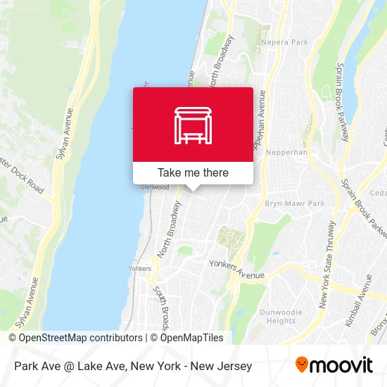 Park Ave @ Lake Ave map