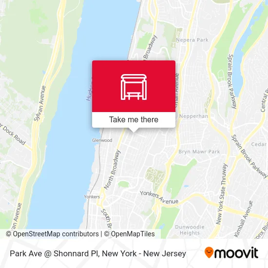 Park Ave @ Shonnard Pl map