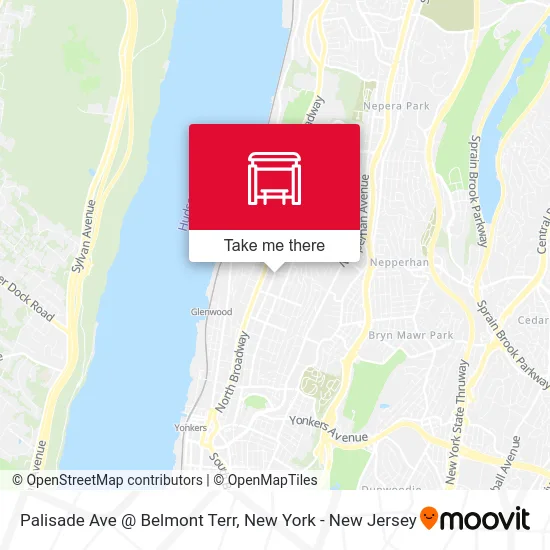 Palisade Ave @ Belmont Terr map