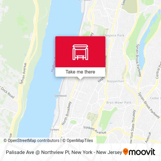 Palisade Ave @ Northview Pl map