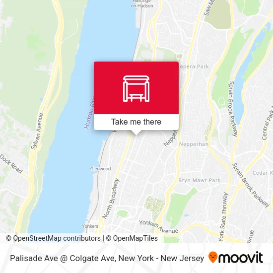 Mapa de Palisade Ave @ Colgate Ave