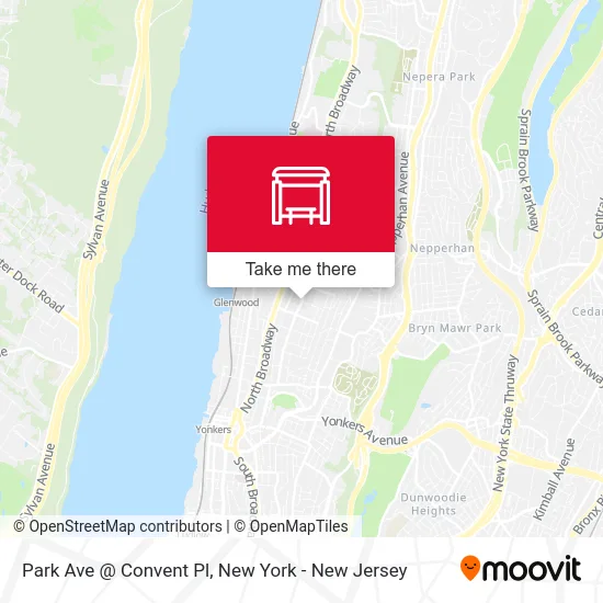 Park Ave @ Convent Pl map