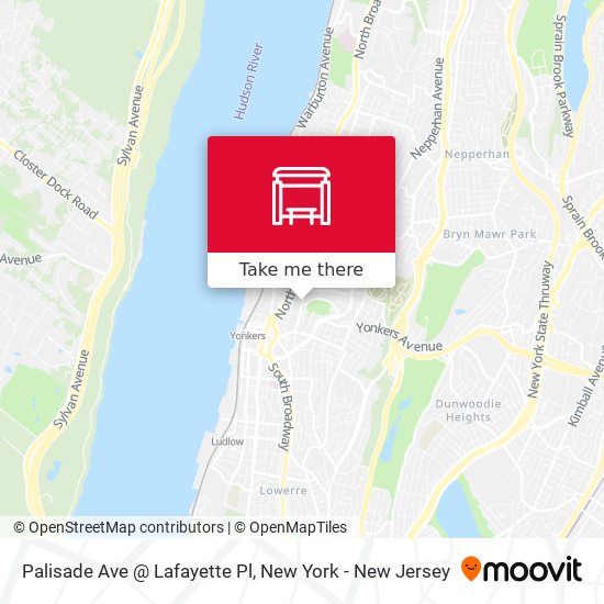 Palisade Ave @ Lafayette Pl map