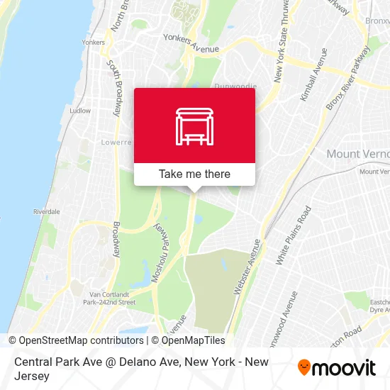 Central Park Ave @ Delano Ave map