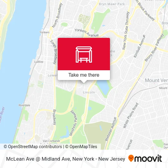 McLean Ave @ Midland Ave map