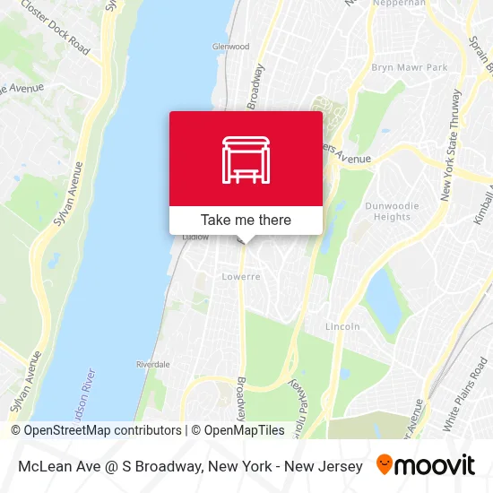 McLean Ave @ S Broadway map