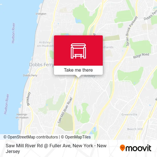 Saw Mill River Rd @ Fuller Ave map