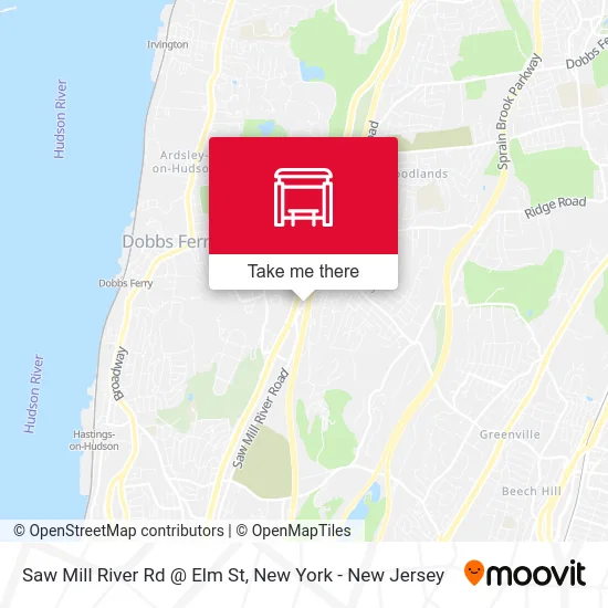 Saw Mill River Rd @ Elm St map