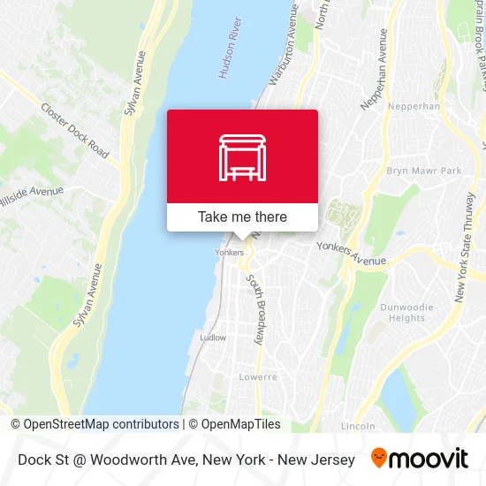 Dock St @ Woodworth Ave map