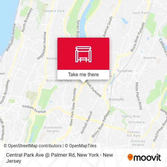 Central Park Ave @ Palmer Rd map