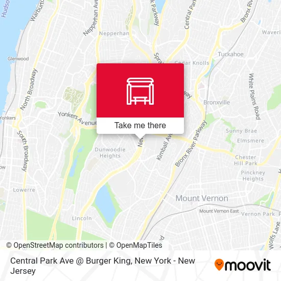 Central Park Ave @ Burger King map