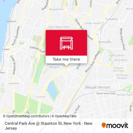 Central Park Ave @ Staunton St map