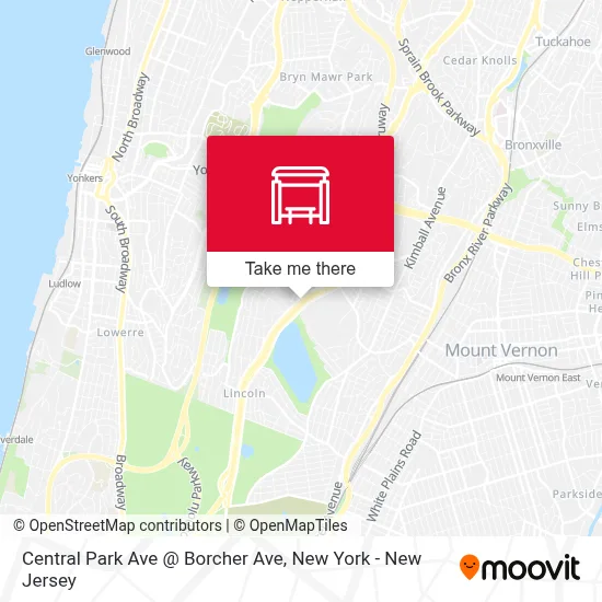 Central Park Ave @ Borcher Ave map