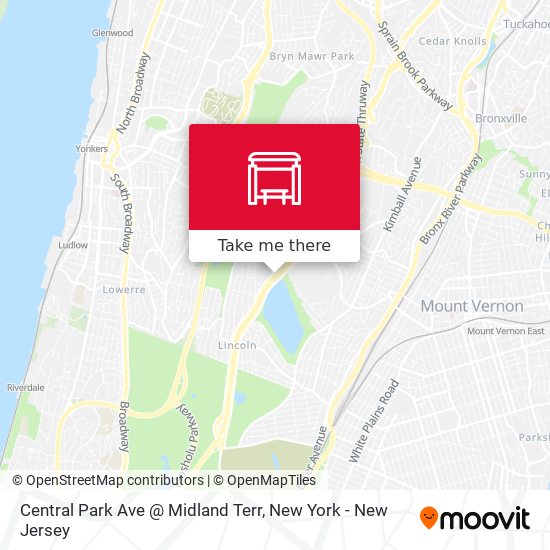 Mapa de Central Park Ave @ Midland Terr