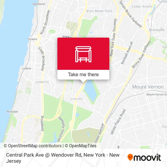 Central Park Ave @ Wendover Rd map