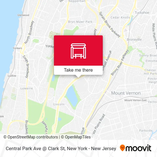 Central Park Ave @ Clark St map