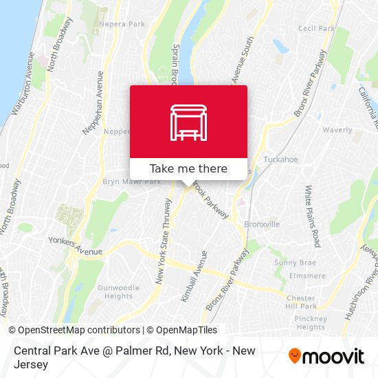 Mapa de Central Park Ave @ Palmer Rd