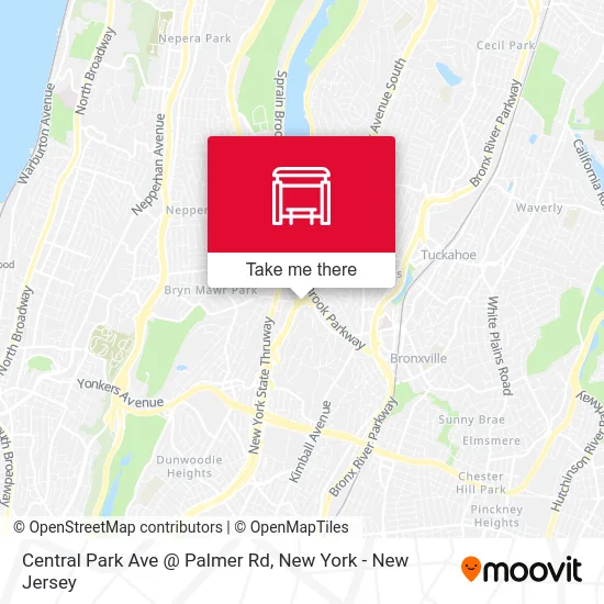 Central Park Ave @ Palmer Rd map
