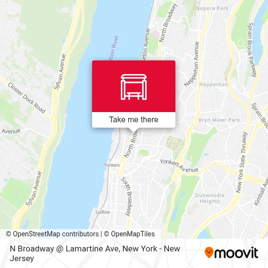 N Broadway @ Lamartine Ave map