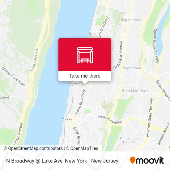 N Broadway @ Lake Ave map