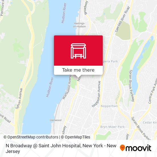 N Broadway @ Saint John Hospital map
