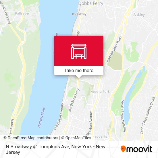 N Broadway @ Tompkins Ave map