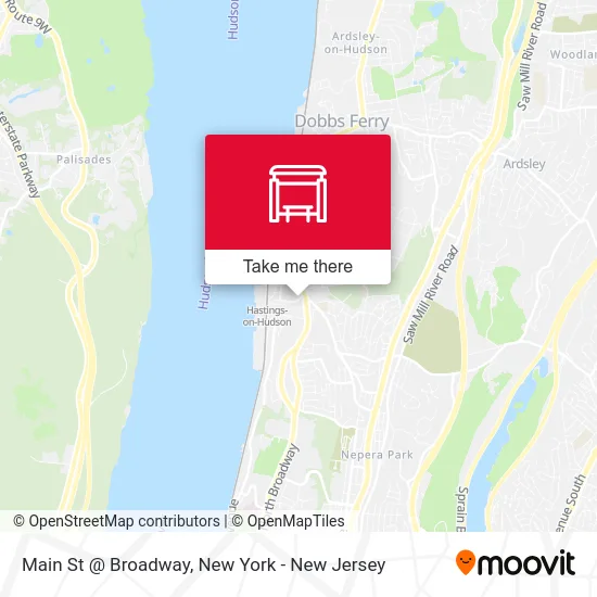 Main St @ Broadway map