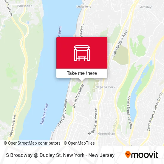 S Broadway @ Dudley St map