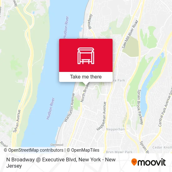 N Broadway @ Executive Blvd map