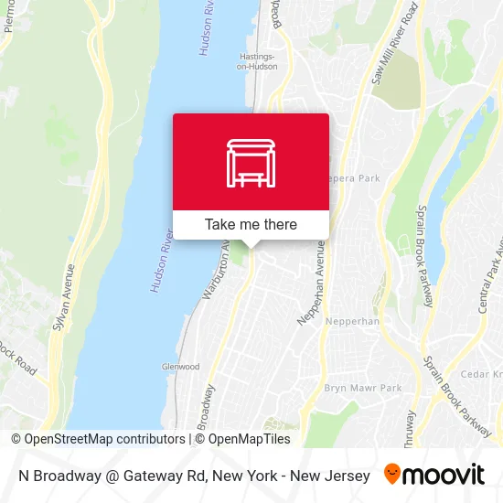 N Broadway @ Gateway Rd map