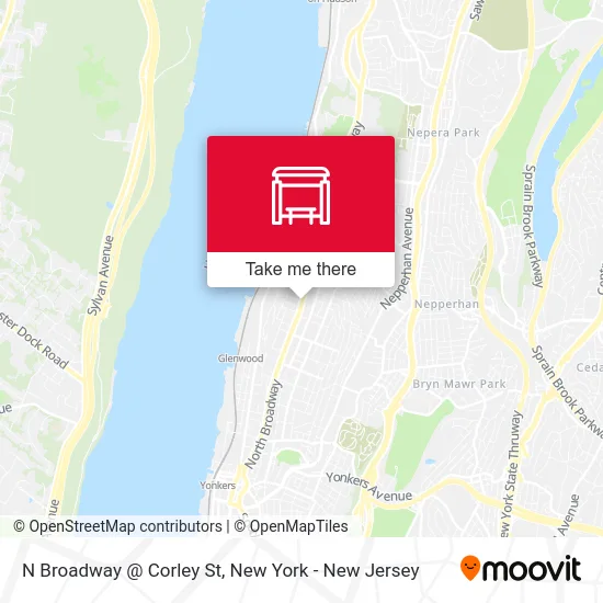 N Broadway @ Corley St map