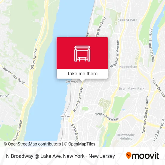 N Broadway @ Lake Ave map