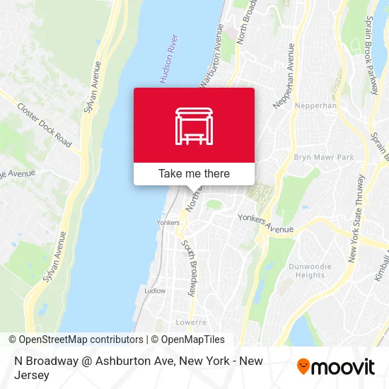 N Broadway @ Ashburton Ave map