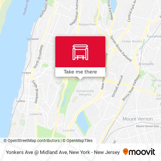 Mapa de Yonkers Ave @ Midland Ave