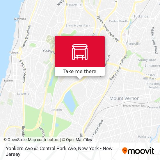 Yonkers Ave @ Central Park Ave map