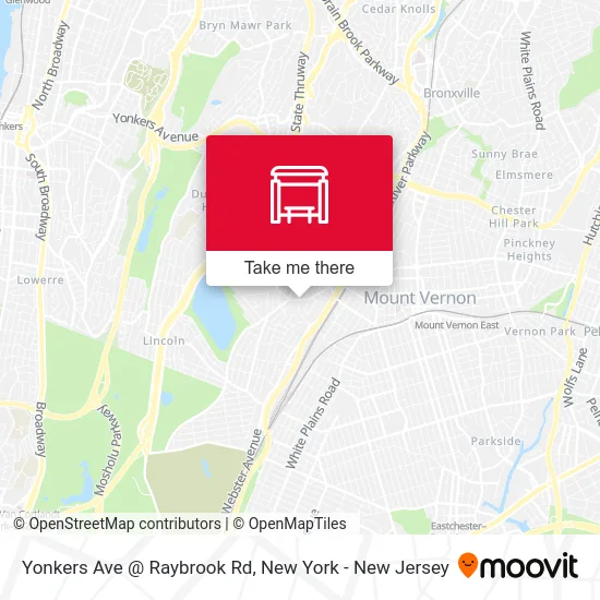 Yonkers Ave @ Raybrook Rd map