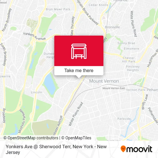 Yonkers Ave @ Sherwood Terr map